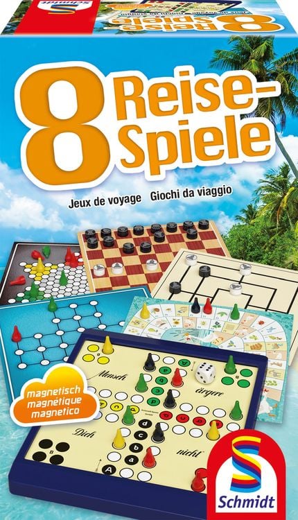 Produktbild: Schmidt Spiele - 8 Reise-Spiele, magnetisch