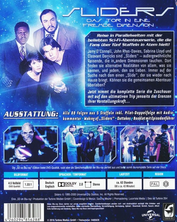 Produktbild: Sliders - Das Tor in eine fremde Dimension - Die komplette Serie - Mediabook (SD on Blu-ray) [LE] [4 BRs]