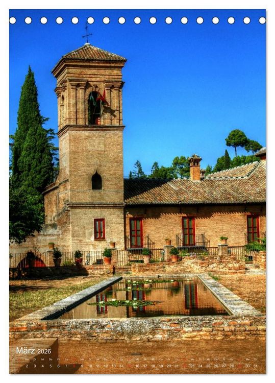 Produktbild: Die Alhambra (Tischkalender 2026 DIN A5 hoch), CALVENDO Monatskalender