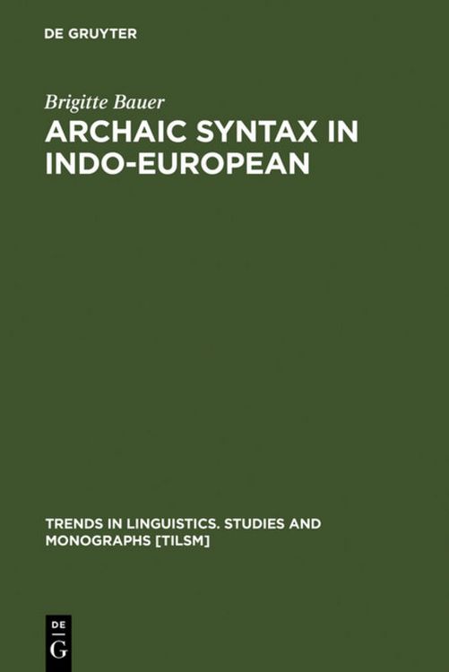 Produktbild: Archaic Syntax in Indo-European