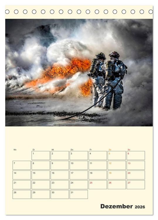 Produktbild: Feuerwehr - der Kalender (Tischkalender 2026 DIN A5 hoch), CALVENDO Monatskalender