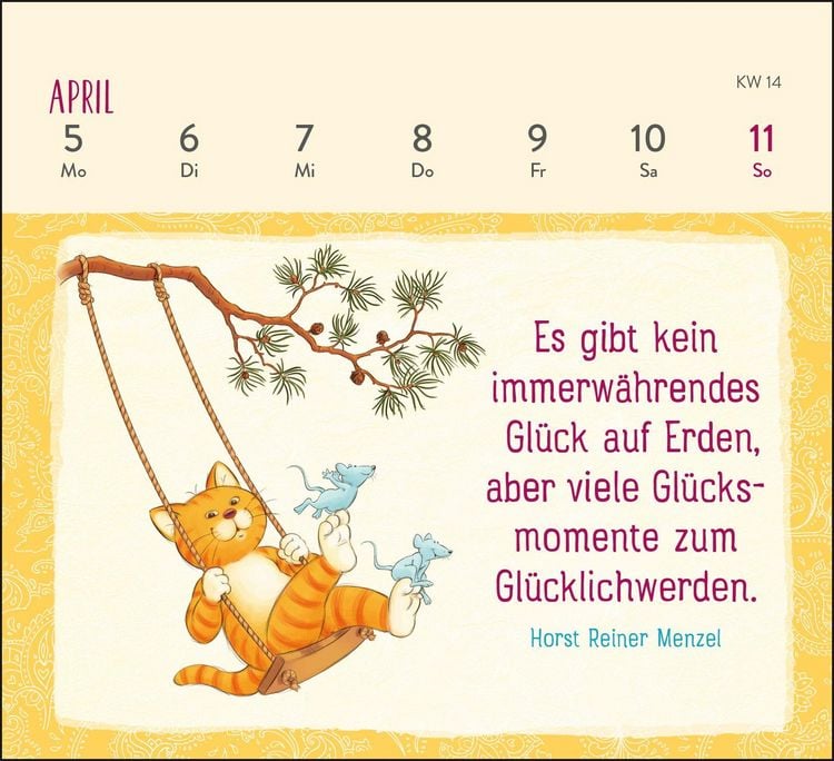 Produktbild: Mini-Wochenkalender 2027: Weisheiten der Om-Katze