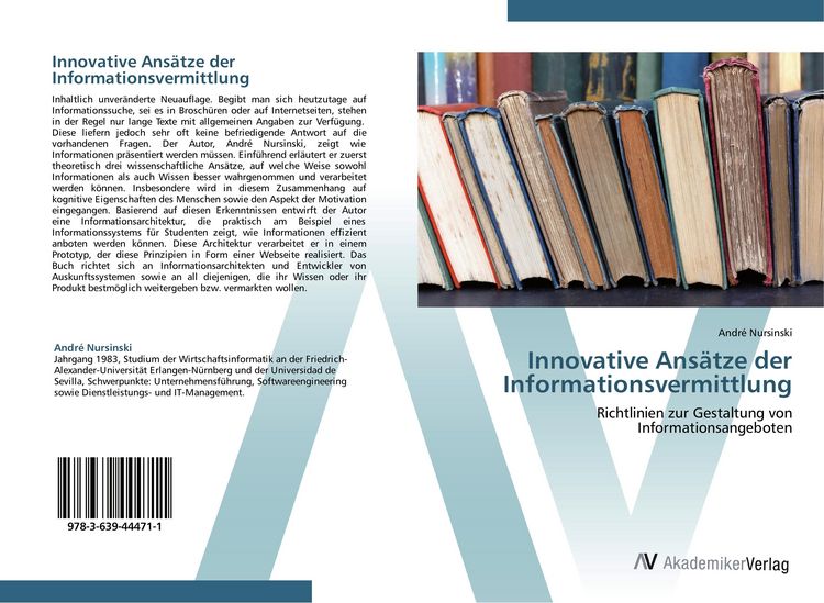 Produktbild: Innovative Ans&auml;tze der Informationsvermittlung