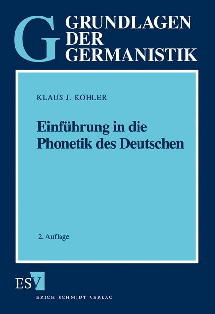 Produktbild: Einführung in die Phonetik des Deutschen
