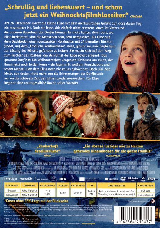 Produktbild: Elise und das vergessene Weihnachtsfest