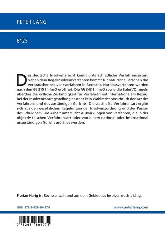 Produktbild: Fehleinschaetzungen bei der Eroeffnung von Insolvenzverfahren