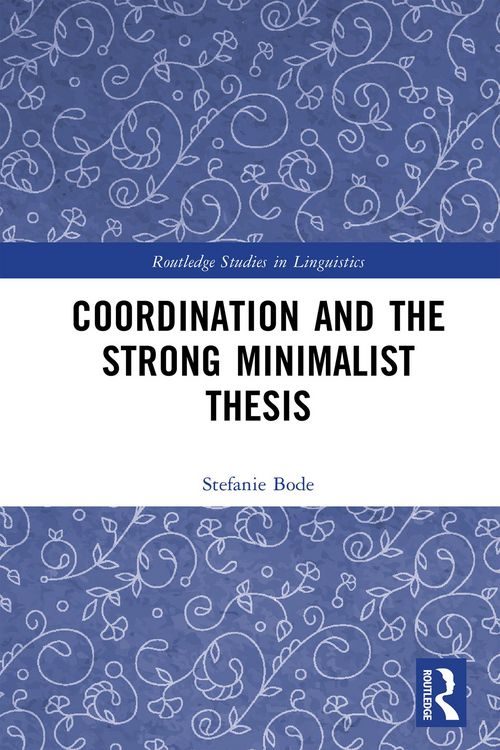Produktbild: Coordination and the Strong Minimalist Thesis