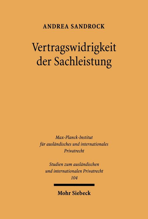 Produktbild: Vertragswidrigkeit der Sachleistung
