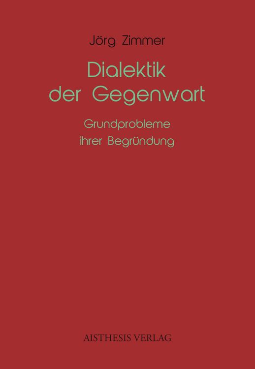 Produktbild: Dialektik der Gegenwart