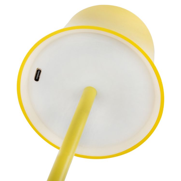 Produktbild: Idena LED Tischleuchte Touch Metall/Kunststoff gelb 9x24,5cm Akku USB dimmbar 3 Modi Innen