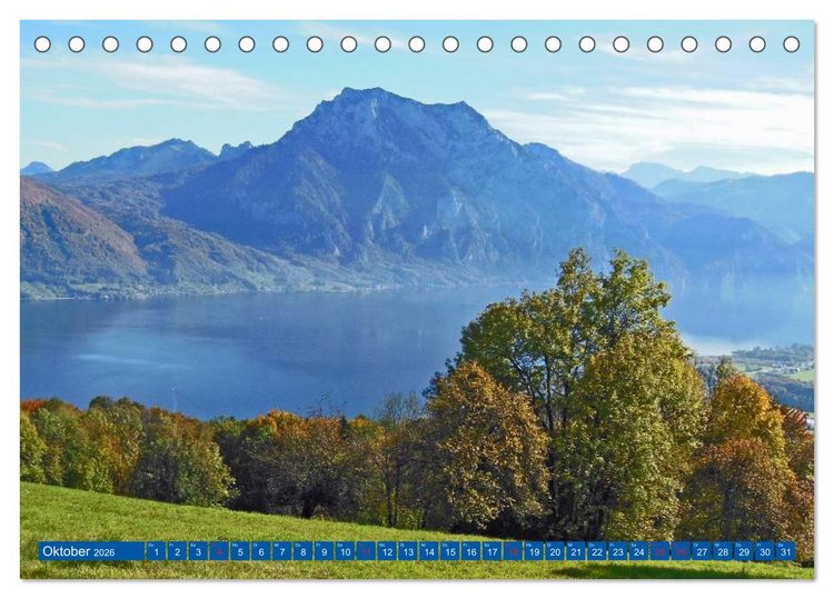 Produktbild: Der Berg und sein See (Tischkalender 2026 DIN A5 quer), CALVENDO Monatskalender