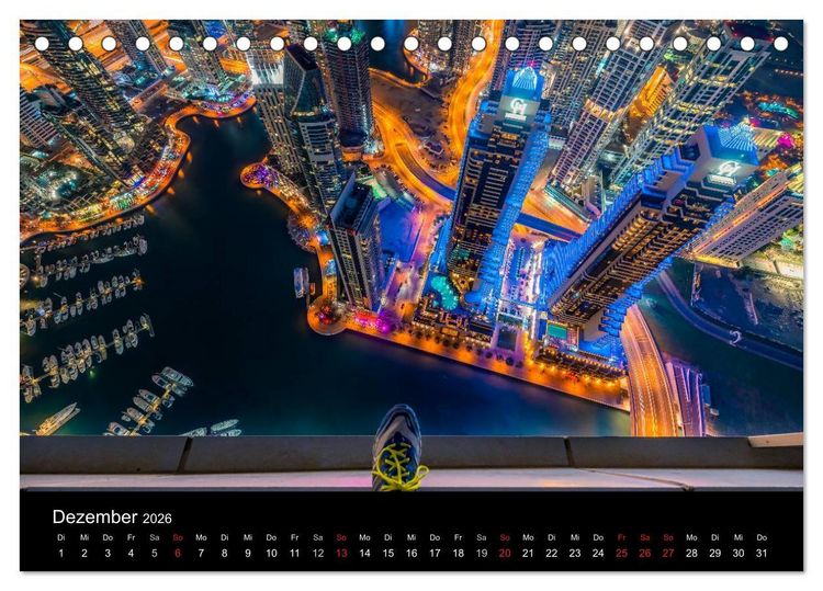 Produktbild: Dubai in Bildern (Tischkalender 2026 DIN A5 quer), CALVENDO Monatskalender