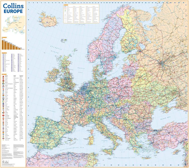 Produktbild: Collins Road Map of Europe