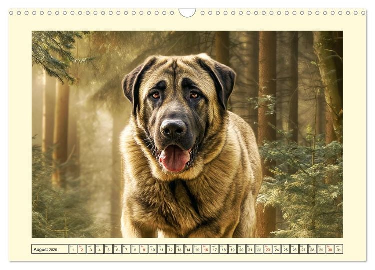 Produktbild: Kangal - Besch&uuml;tzer der Herde. Starke, selbstst&auml;ndige und furchtlose Hunde (Wandkalender 2026 DIN A3 quer), CALVENDO Monatskalender