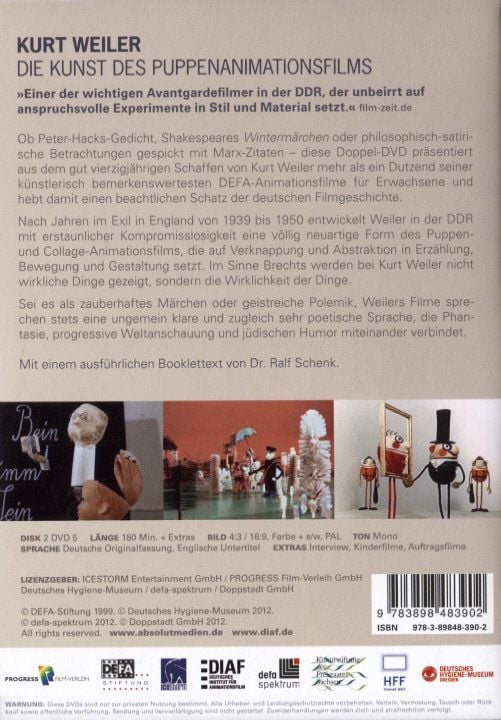 Produktbild: Kurt Weiler - Die Kunst des Puppenanimationsfilms [2 DVDs]