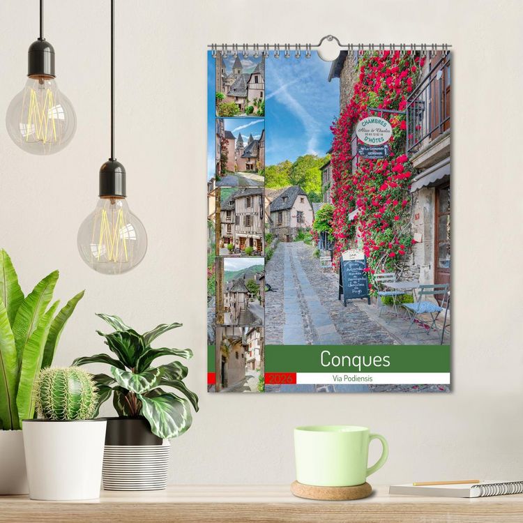Produktbild: Conques - Via Podiensis (Wandkalender 2026 DIN A4 hoch), CALVENDO Monatskalender