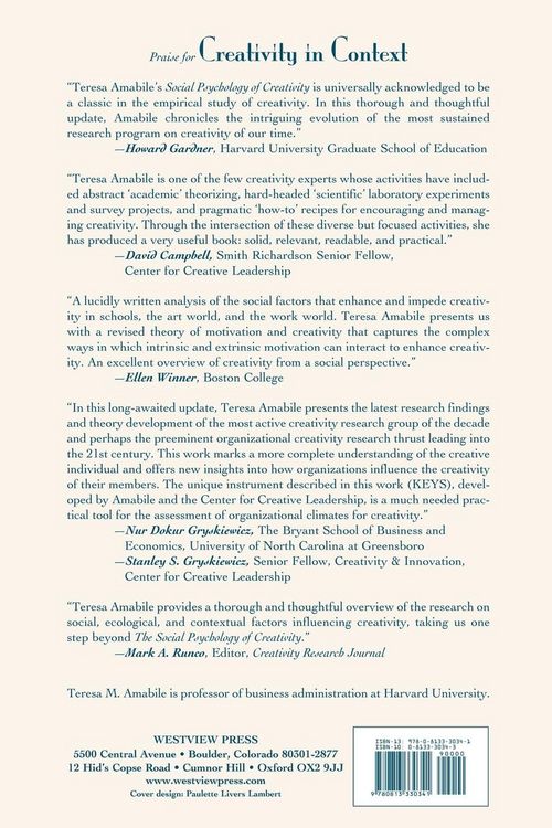 Produktbild: Creativity In Context