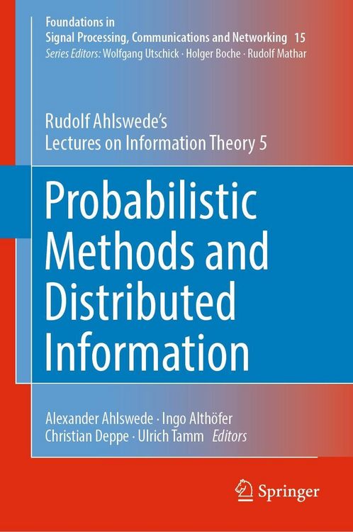 Produktbild: Probabilistic Methods and Distributed Information