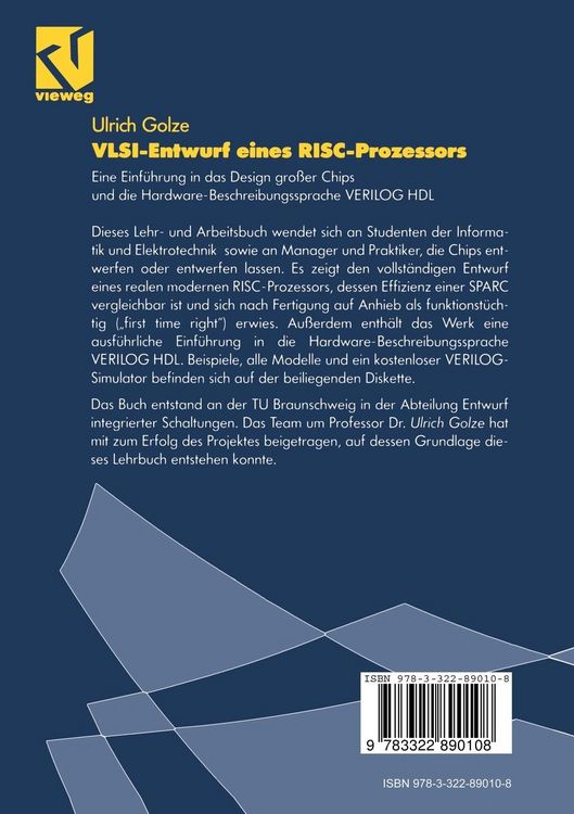 Produktbild: VLSI-Entwurf eines RISC-Prozessors