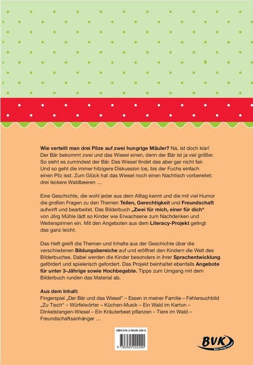 Produktbild: Literacy-Projekt zum Bilderbuch Zwei f&uuml;r mich, einer f&uuml;r dich