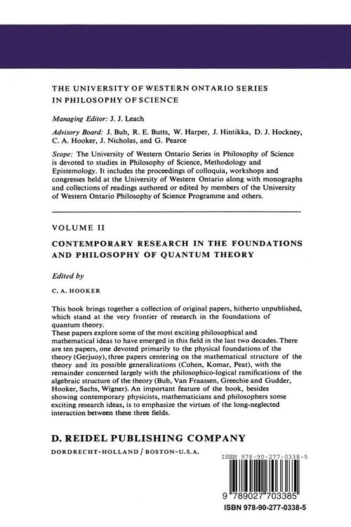 Produktbild: Contemporary Research in the Foundations and Philosophy of Quantum Theory