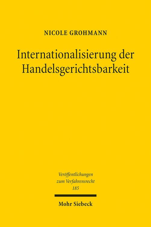 Produktbild: Internationalisierung der Handelsgerichtsbarkeit