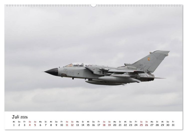 Produktbild: Milit&auml;rjets Panavia Tornado (hochwertiger Premium Wandkalender 2026 DIN A2 quer), Kunstdruck in Hochglanz