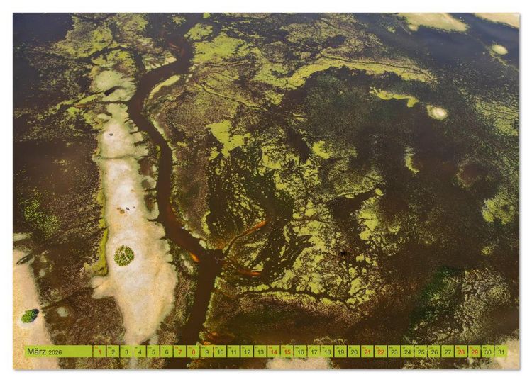 Produktbild: Das Okavango-Delta - Naturwunder im Herzen Afrikas (Tischkalender 2026 DIN A5 quer), CALVENDO Monatskalender