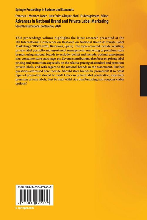 Produktbild: Advances in National Brand and Private Label Marketing