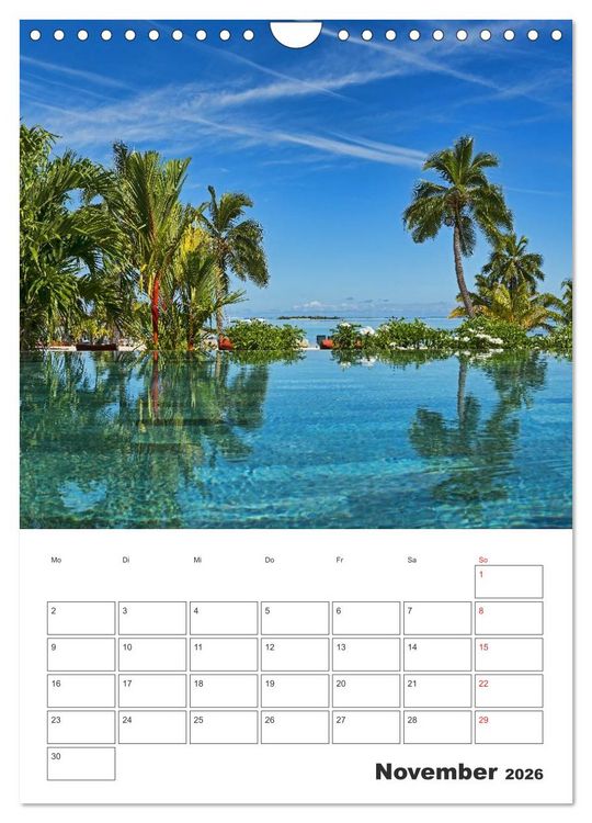 Produktbild: Inselparadiese im S&uuml;dpazifik (Wandkalender 2026 DIN A4 hoch), CALVENDO Monatskalender