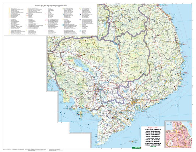 Produktbild: freytag & berndt Stra&szlig;enkarte Vietnam - Laos - Kambodscha 1:900.000