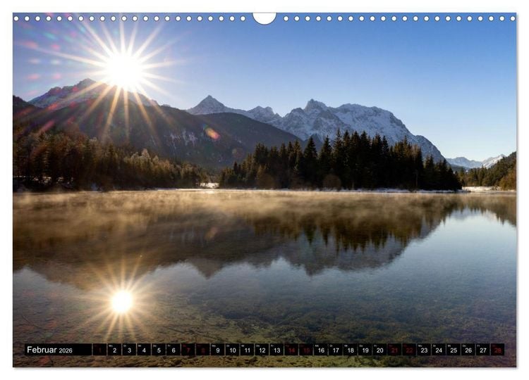 Produktbild: Seen im Werdenfelser Land (Wandkalender 2026 DIN A3 quer), CALVENDO Monatskalender