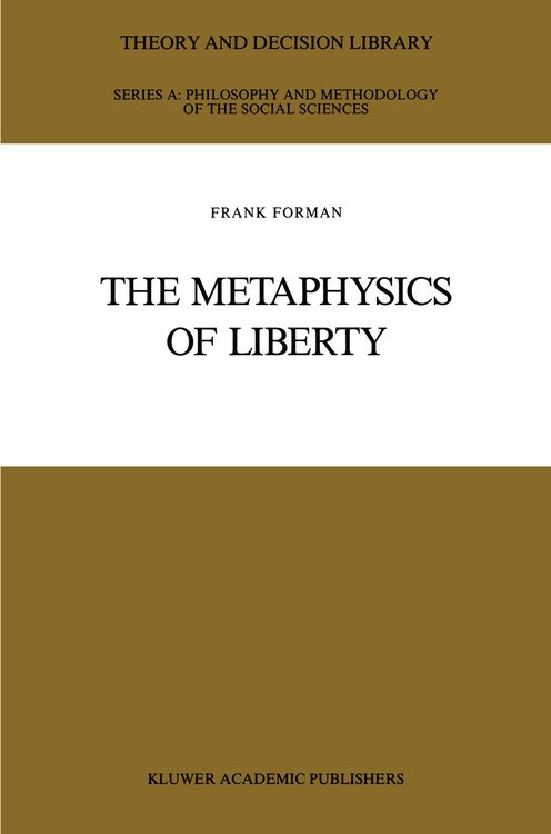 Produktbild: The Metaphysics of Liberty