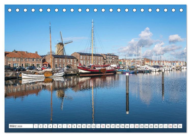 Produktbild: Die ganze Vielfalt der Niederlande (Tischkalender 2026 DIN A5 quer), CALVENDO Monatskalender