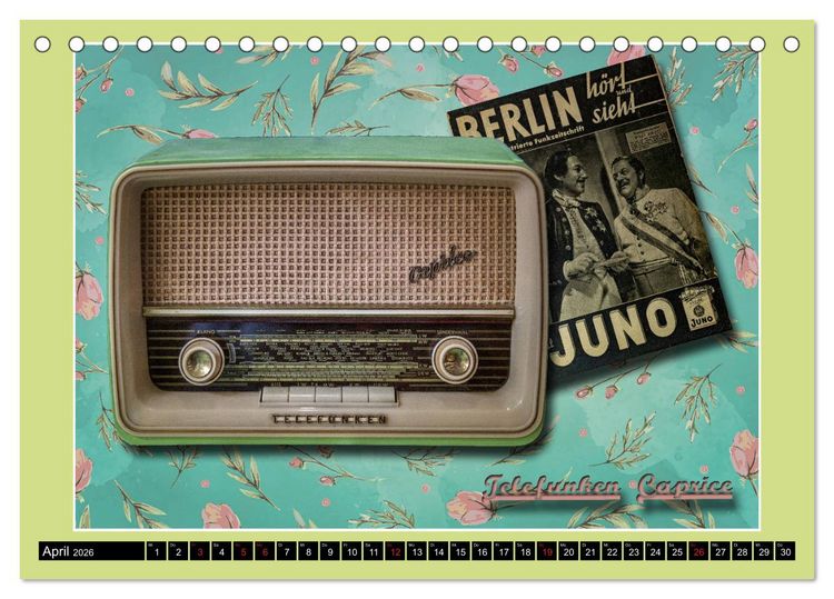 Produktbild: RADIO LEGENDEN (Tischkalender 2026 DIN A5 quer), CALVENDO Monatskalender