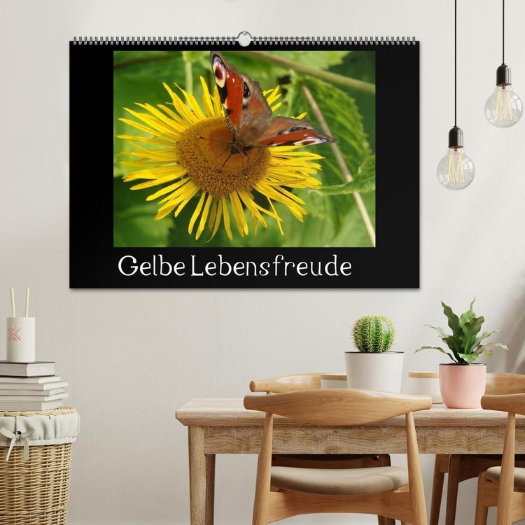 Produktbild: Gelbe Lebensfreude (Wandkalender 2026 DIN A2 quer), CALVENDO Monatskalender