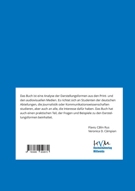 Produktbild: Darstellungsformen in den Medien