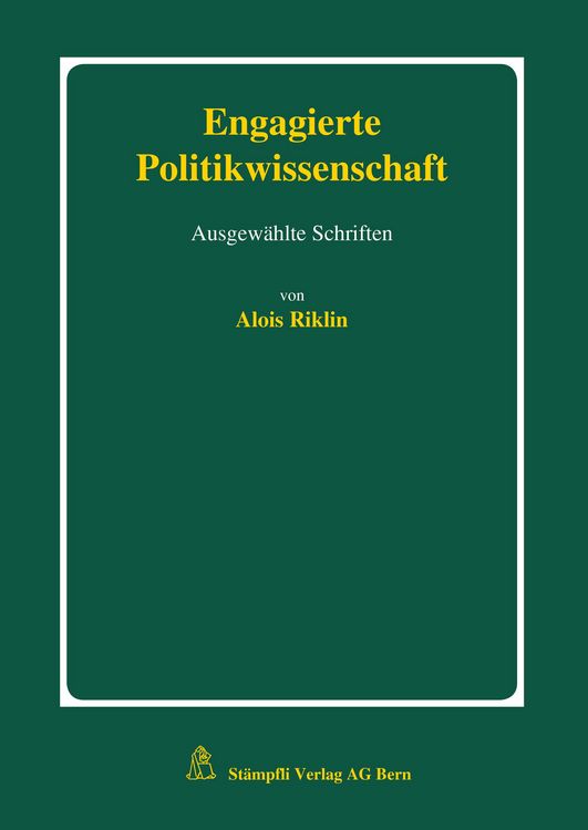 Produktbild: Engagierte Politikwissenschaft
