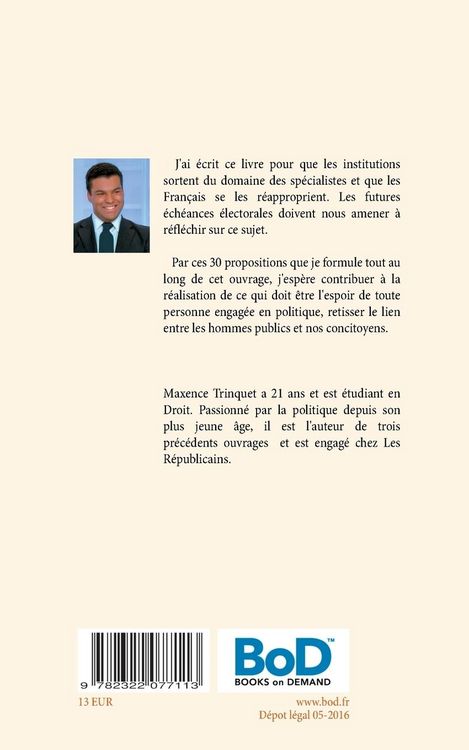 Produktbild: R&eacute;formons nos institutions !