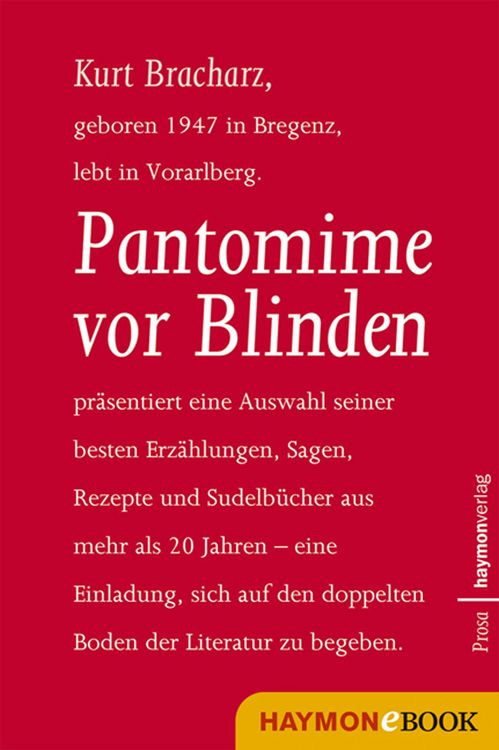Produktbild: Pantomime vor Blinden