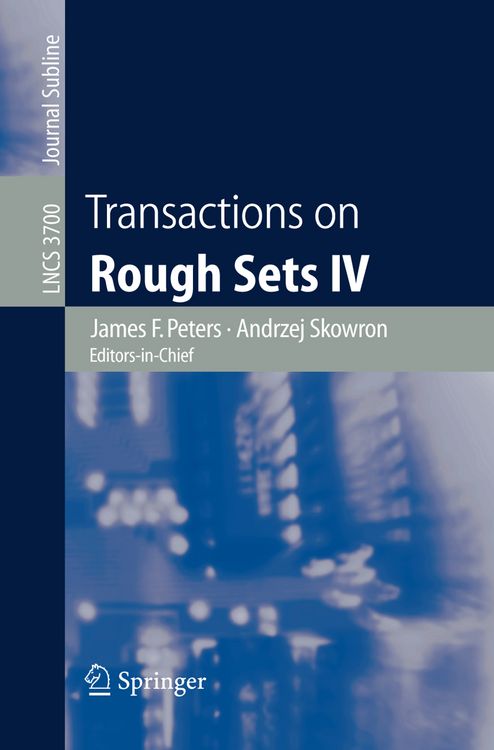 Produktbild: Transactions on Rough Sets IV