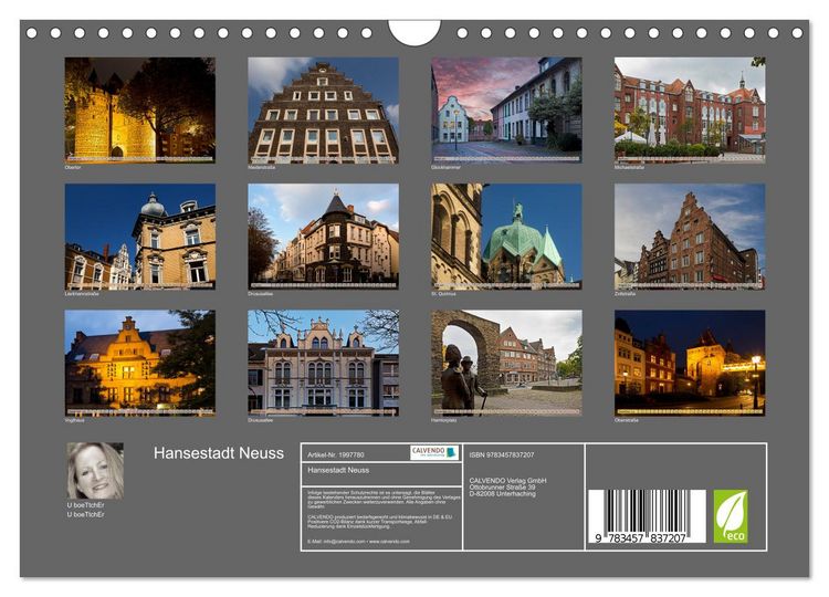 Produktbild: Hansestadt Neuss (Wandkalender 2026 DIN A4 quer), CALVENDO Monatskalender