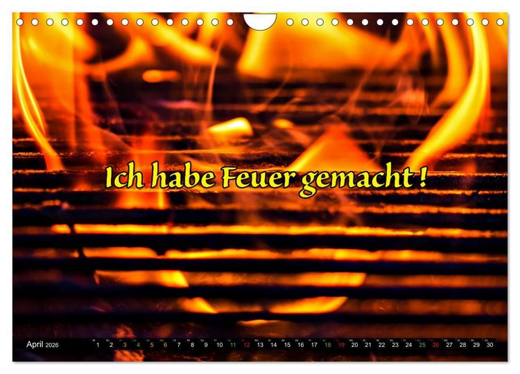 Produktbild: B wie BBQ Impressionen mit Spr&uuml;chen (Wandkalender 2026 DIN A4 quer), CALVENDO Monatskalender