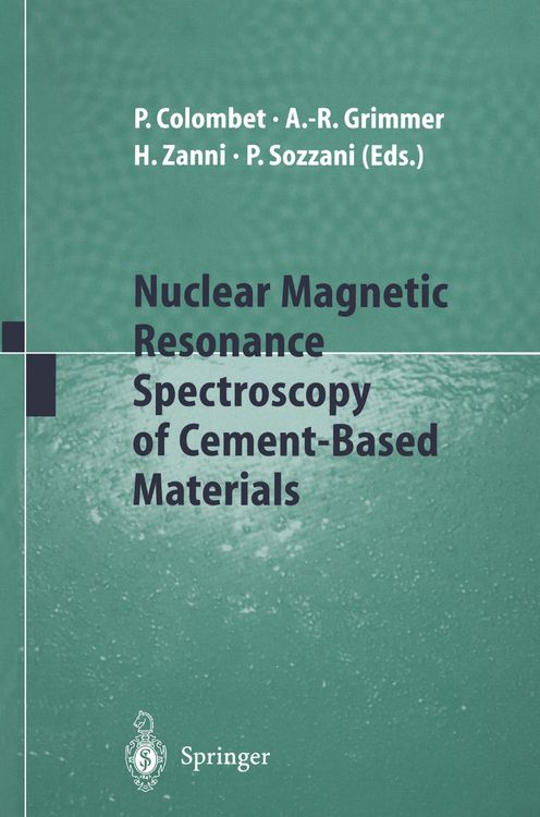 Produktbild: Nuclear Magnetic Resonance Spectroscopy of Cement-Based Materials