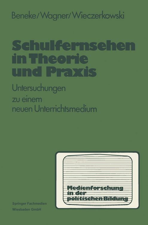 Produktbild: Schulfernsehen in Theorie und Praxis