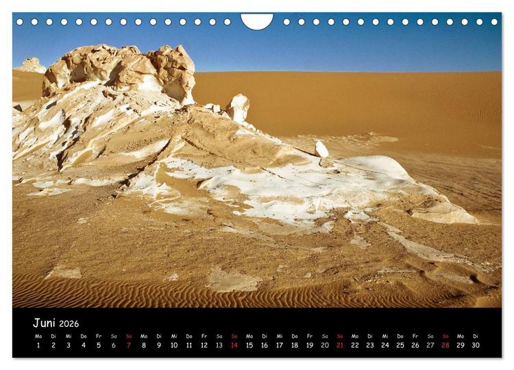Produktbild: Weisse W&uuml;ste &Auml;gypten (Wandkalender 2026 DIN A4 quer), CALVENDO Monatskalender