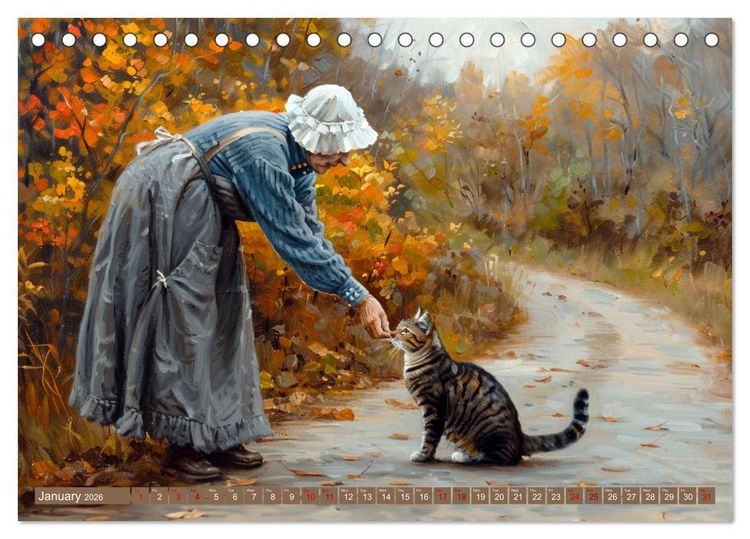 Produktbild: Life on a Farm in Old America (Desk Calendar 2026 DIN A5 landscape), CALVENDO 12 Month DeskCalendar