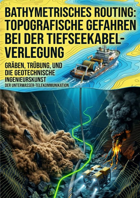 Produktbild: Bathymetrisches Routing: Topografische Gefahren bei der Tiefseekabel-Verlegung