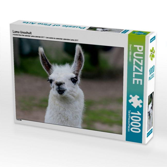 Produktbild: CALVENDO Puzzle Lama Unschult | 1000 Teile Lege-Gr&ouml;&szlig;e 64x48cm Foto-Puzzle f&uuml;r gl&uuml;ckliche Stunden
