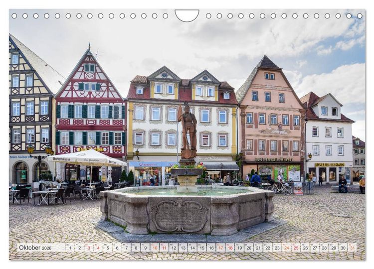 Produktbild: Bad Mergentheim Impressionen (Wandkalender 2026 DIN A4 quer), CALVENDO Monatskalender